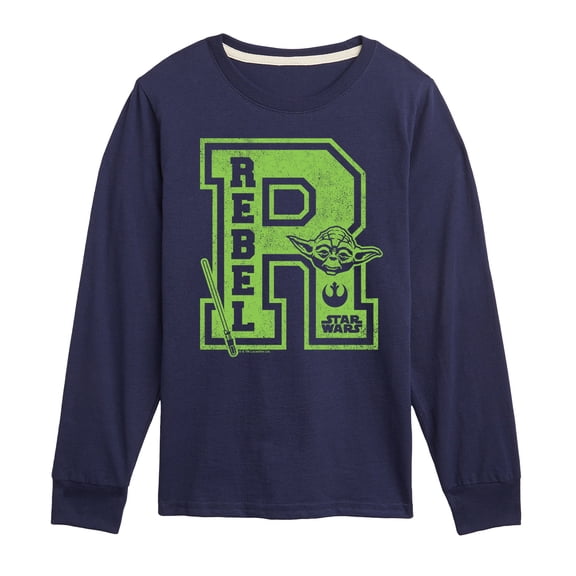 Star Wars - Yoda and friends Collegiate Rebel - Toddler And Youth Long Sleeve Tee