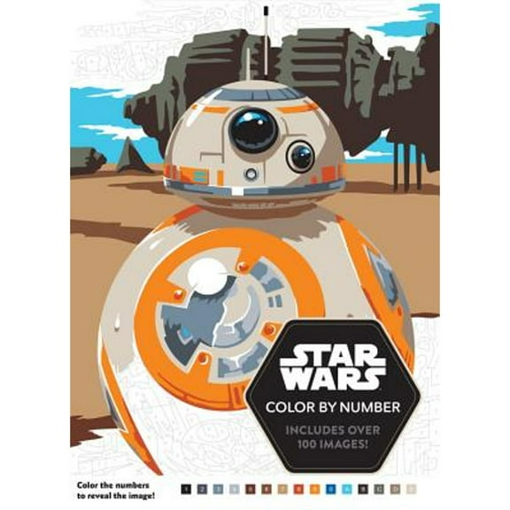 Pre-Owned Star Wars Color by Number (Paperback) 1368005683 9781368005685