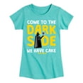 thumbnail image 1 of Star Wars - Come To The Dark Side - Toddler And Youth Girls Fitted Short Sleeve Tee, 1 of 5