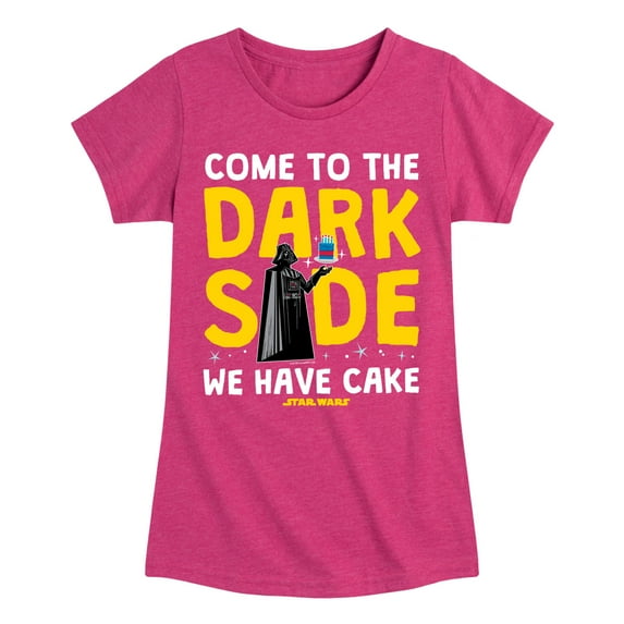 Star Wars - Come To The Dark Side - Toddler And Youth Girls Fitted Short Sleeve Tee