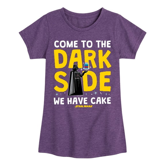Star Wars - Come To The Dark Side - Toddler And Youth Girls Fitted Short Sleeve Tee