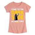 thumbnail image 1 of Star Wars - Come To The Dark Side - Toddler And Youth Girls Fitted Short Sleeve Tee, 1 of 5