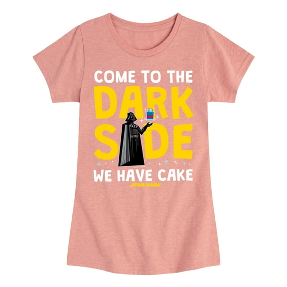 Star Wars - Come To The Dark Side - Toddler And Youth Girls Fitted Short Sleeve Tee