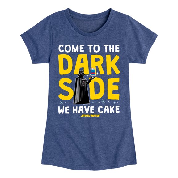 Star Wars - Come To The Dark Side - Toddler And Youth Girls Fitted Short Sleeve Tee