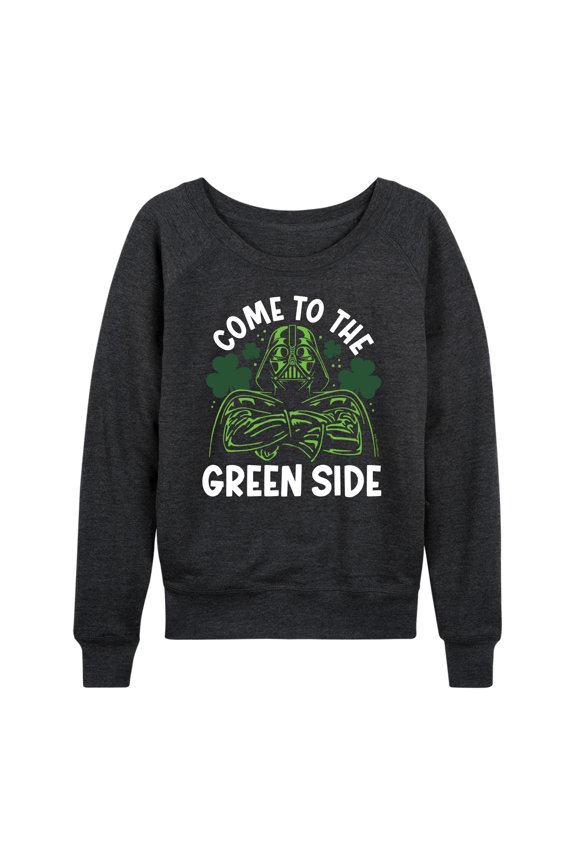 - Come To The Green Side Darth Vader - Women's French Terry Long Sleeve Pullover