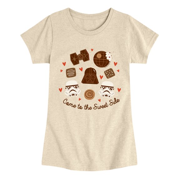 Star Wars - Come to the Sweet Side Fitted Short Sleeve Graphic T-Shirt