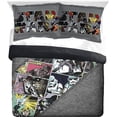 thumbnail image 1 of Star Wars Comic Grey 2 Piece Queen Comforter & Shams Set, 100% Microfiber, 1 of 5