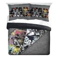 thumbnail image 1 of Star Wars Comic Grey 3 Piece Full Comforter & Shams Set, 100% Microfiber, 1 of 5
