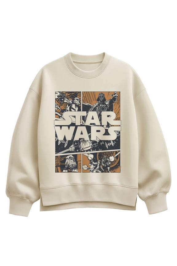 - Comic Panel - Women's Oversized Fleece Crew Sweatshirt