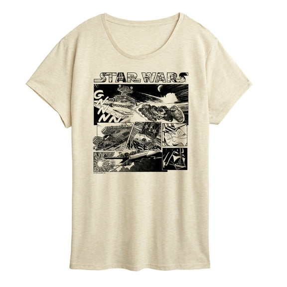 Star Wars - Comic Panel - Women's Short Sleeve Classic Fit Tee