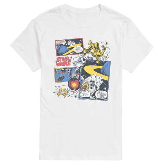 Star Wars - Comic Strip - Men's Short Sleeve Graphic T-Shirt