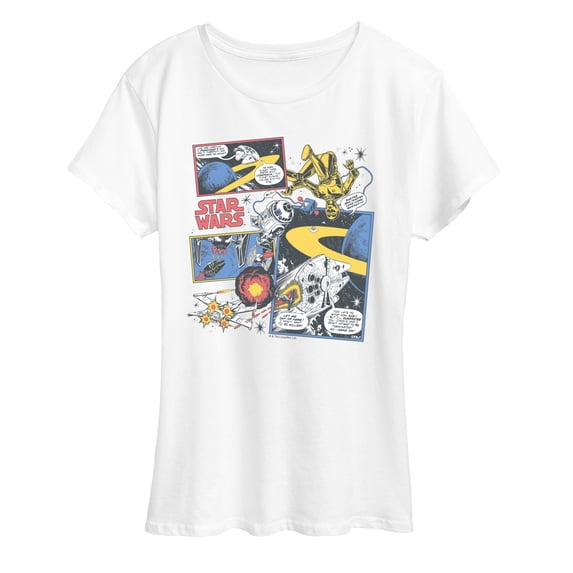 Star Wars - Comic Strip - Women's Short Sleeve Graphic T-Shirt