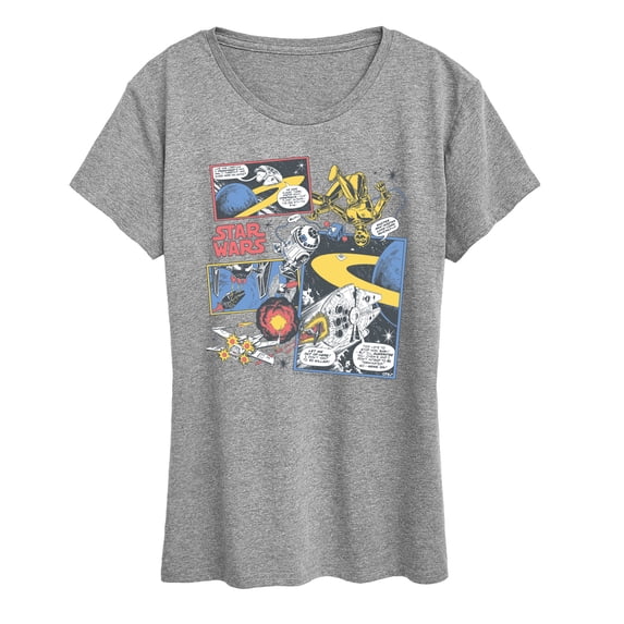 Star Wars - Comic Strip - Women's Short Sleeve Graphic T-Shirt