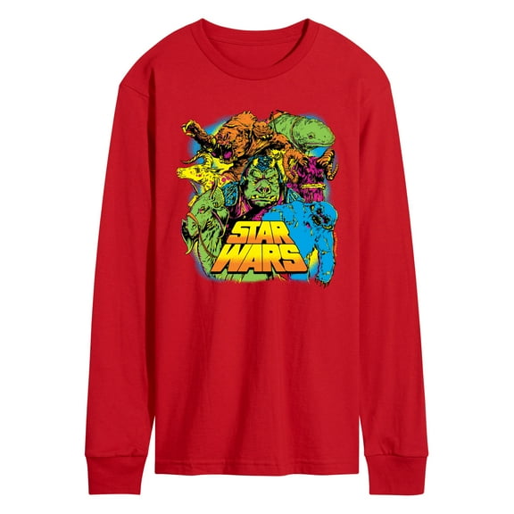 Star Wars - Neon Alien Creatures - Men's Long Sleeve Graphic T-Shirt