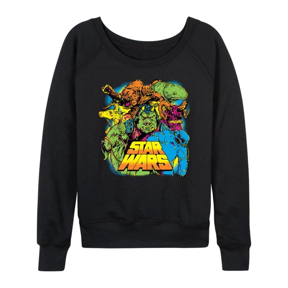 Star Wars - Spooky Creatures - Women's French Terry Long Sleeve Pullover