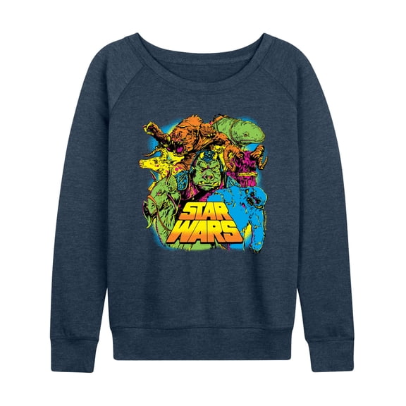 Star Wars - Neon Alien Creatures - Women's French Terry Long Sleeve Shirt