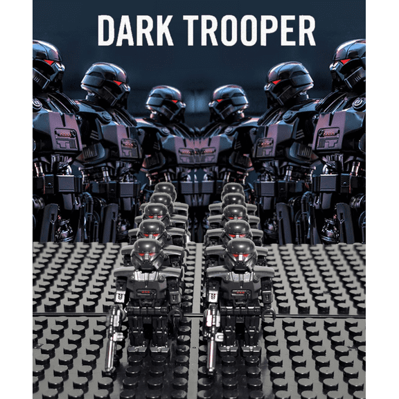 Star Wars Custom Dark Troopers 10 Minifigures Set with Custom Box