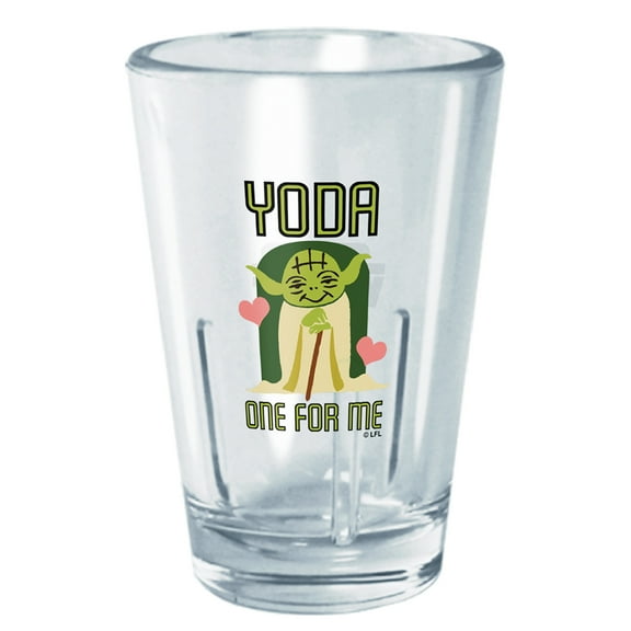 Star Wars Cute Cartoon Yoda One for Me Tritan Shot Glass Clear 2 oz.