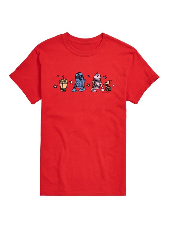 - Cute Droids Men's Short Sleeve Graphic T-Shirt