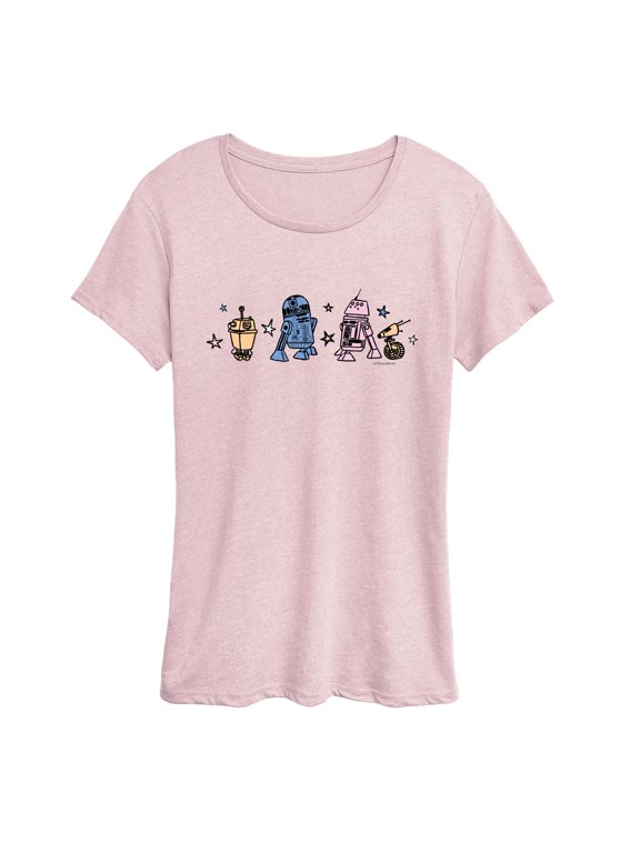 - Cute Droids Women's Short Sleeve Graphic T-Shirt
