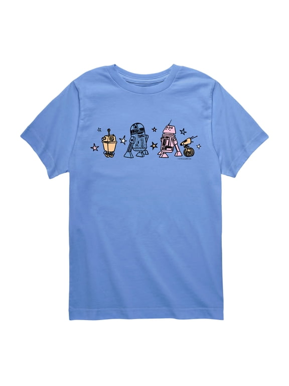 - Cute Droids Boys' Short Sleeve Graphic T-Shirt