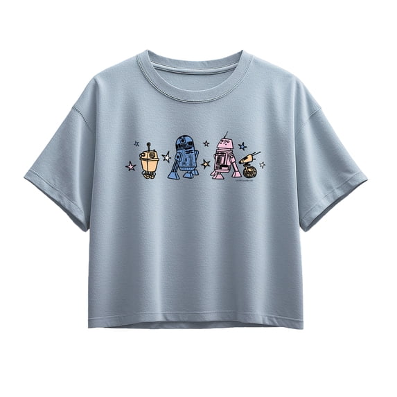 Star Wars - Cute Droids - Youth Girls Boxy T-Shirt