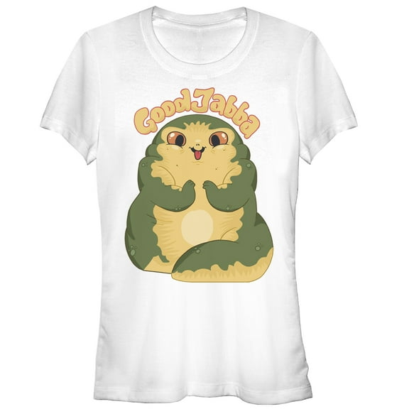 Star Wars Cute Jabba Junior Top X-Large White