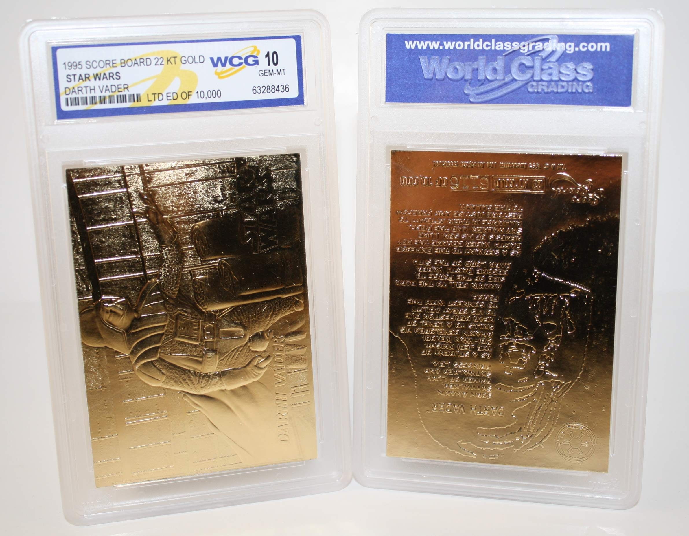 Star Wars DARTH VADER 23KT Gold Card Sculptured #/10,000 - Graded GEM MINT 10 - Walmart.com Star Wars DARTH VADER 23KT Gold Card Sculptured #/10,000 - Graded GEM MINT 10 - Walmart.com