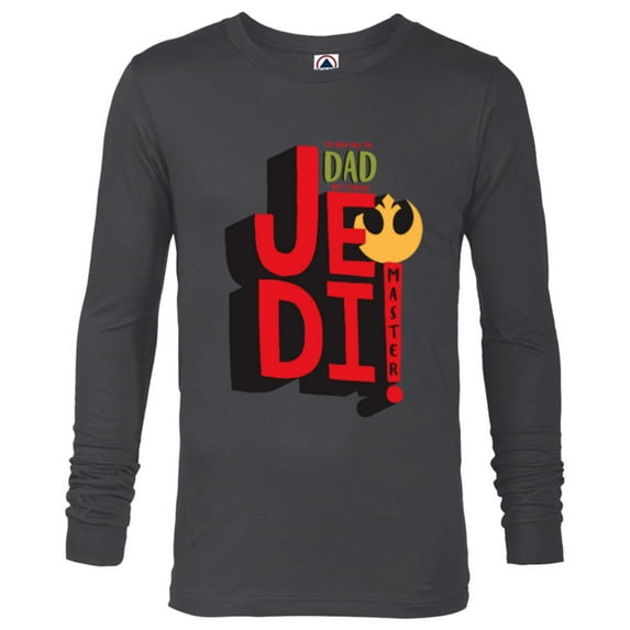 Star Wars Dad Jedi Master Father's Day - Long Sleeve T-Shirt for Men - Customized-Charcoal Heather