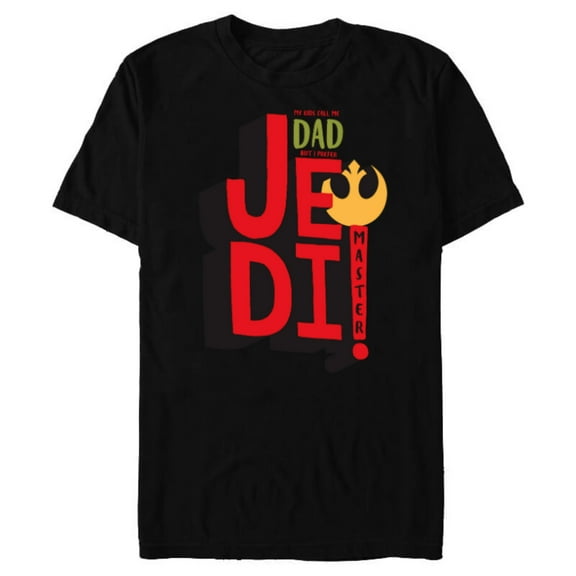 Star Wars Dad Jedi Master Father's Day - Short Sleeve Blended T-Shirt for Adults - Customized-Black