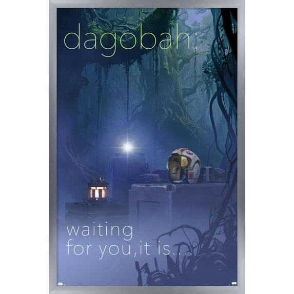 Star Wars: Dagobah - Visit Dagobah by Russell Walks 23 Wall Poster, 22.375" x 34" Framed
