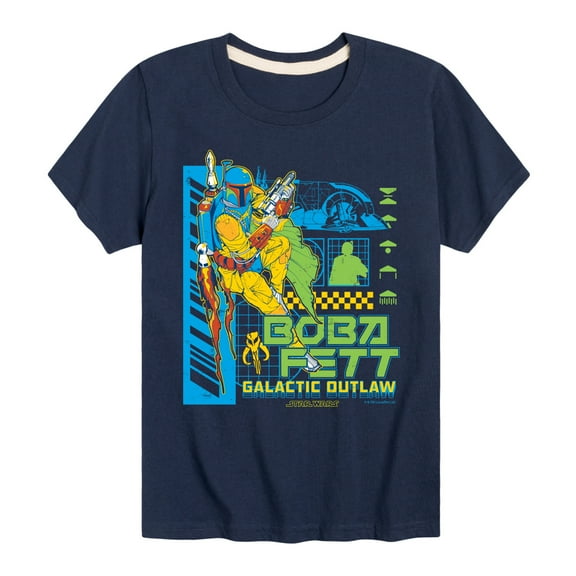 Star Wars - Dark Digital Boba Fett - Toddler And Youth Short Sleeve Tee