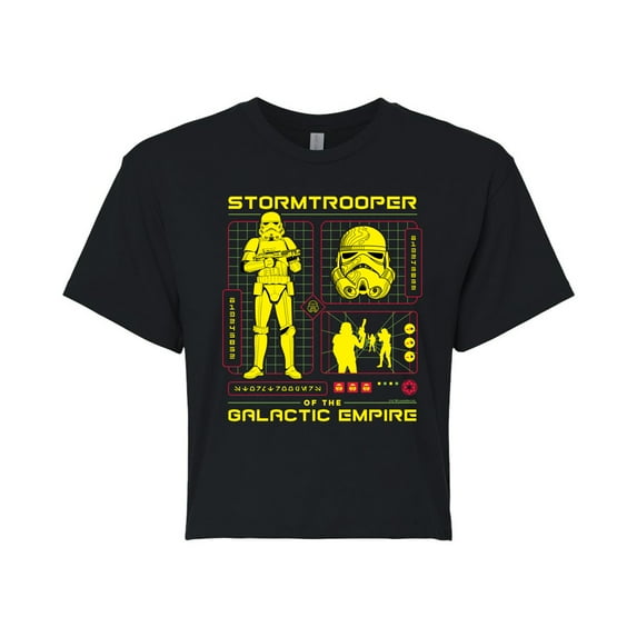 Star Wars - Dark Digital St - Juniors Cropped Tee
