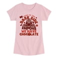thumbnail image 1 of Star Wars - Dark Side Chocolate Fitted Short Sleeve Graphic T-Shirt, 1 of 4