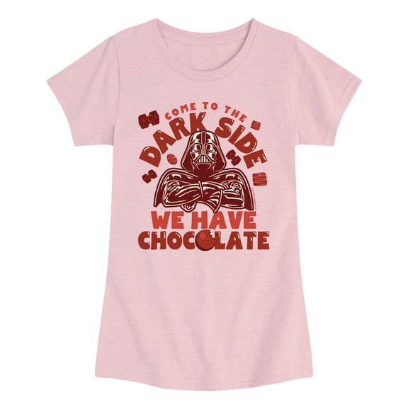 Star Wars - Dark Side Chocolate - Youth Girls Fitted Short Sleeve T-Shirt