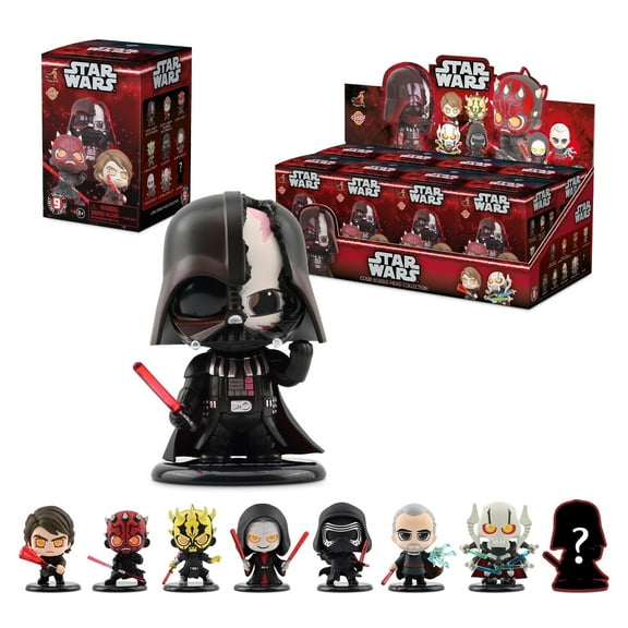 Star Wars Dark Side Cosbi Bobble-Head, Whole Set 8 Blind Boxes Walmart Exclusive
