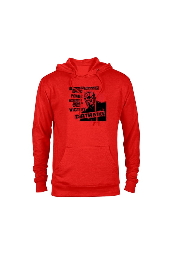 Dark Side Darth Maul Sith Strength Power Victory - Pullover Hoodie for Adults - Customized-Red