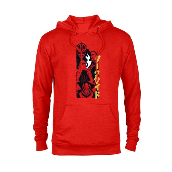 Star Wars Dark Side Darth Vader Galactic Villains Japanese - Pullover Hoodie for Adults - Customized-Red