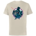 thumbnail image 1 of Star Wars Dark Side Darth Vader Villains of the Galaxy Vivid - Short Sleeve Cotton T-Shirt for Adults - Customized-Natural, 1 of 5