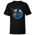 thumbnail image 1 of Star Wars Dark Side Darth Vader Villains of the Galaxy Vivid - Short Sleeve T-Shirt for Kids - Customized-Black, 1 of 5