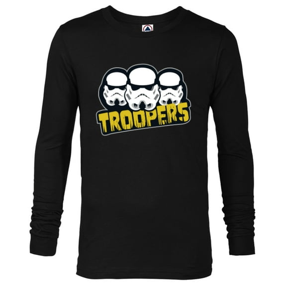 Star Wars Dark Side Imperial Stormtrooper Helmets Troopers - Long Sleeve T-Shirt for Men - Customized-Black