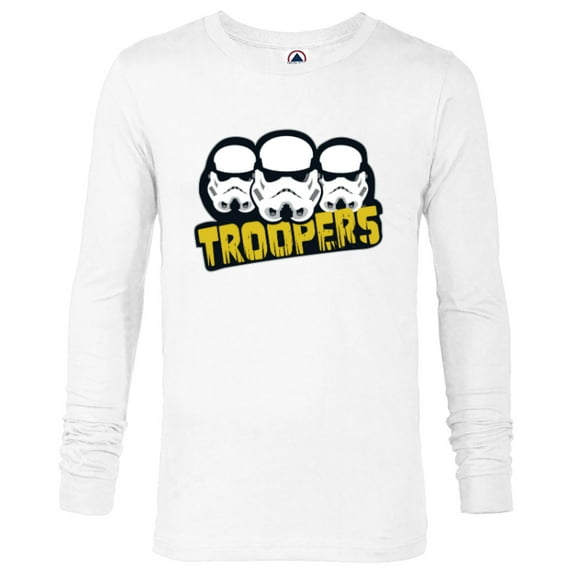 Star Wars Dark Side Imperial Stormtrooper Helmets Troopers - Long Sleeve T-Shirt for Men - Customized-White