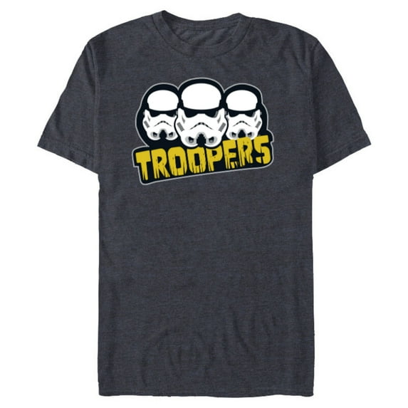 Star Wars Dark Side Imperial Stormtrooper Helmets Troopers - Short Sleeve Blended T-Shirt for Adults - Customized-Navy Heather