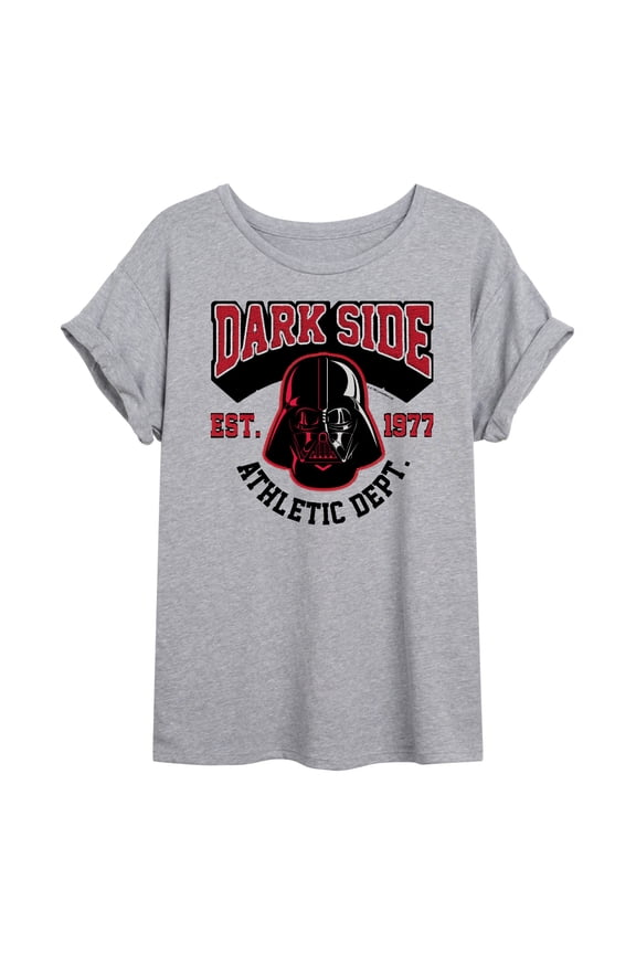 - Darkside Athletic Dept. - Juniors Oversized Graphic T-Shirt