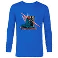thumbnail image 1 of Star Wars Darth Maul Dark Side Villains Sith Checkered - Long Sleeve T-Shirt for Men - Customized-Navy, 1 of 5