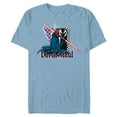 thumbnail image 1 of Star Wars Darth Maul Dark Side Villains Sith Checkered - Short Sleeve Blended T-Shirt for Adults - Customized-Ocean Blue, 1 of 5