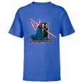 thumbnail image 1 of Star Wars Darth Maul Dark Side Villains Sith Checkered - Short Sleeve T-Shirt for Kids - Customized-Royal, 1 of 5