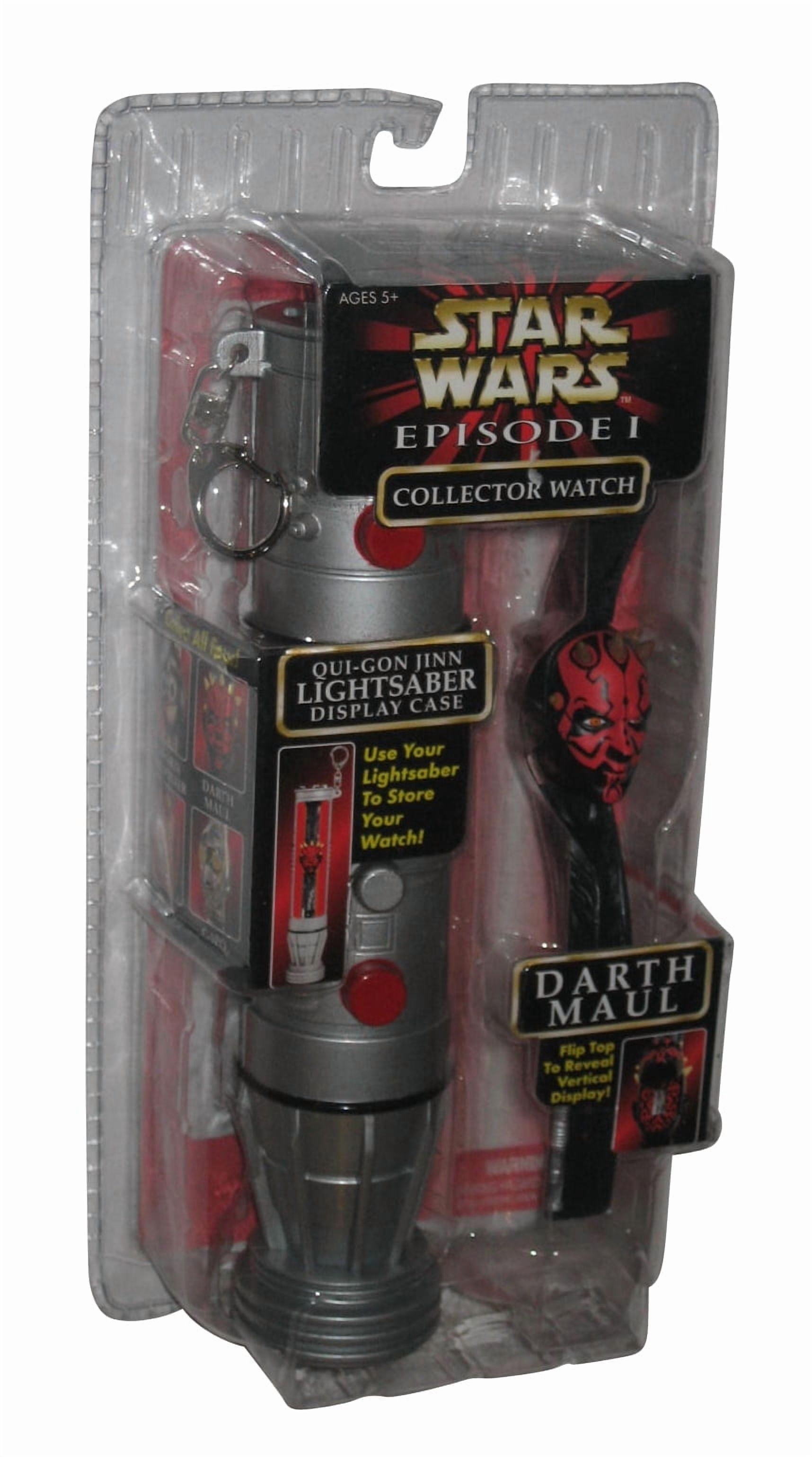 Star Wars Darth Maul Episode 1 Collector Watch w/ Qui-Gon Jinn