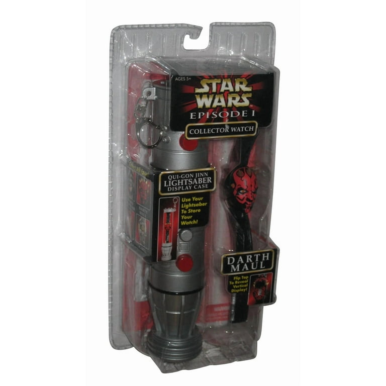 Star Wars Darth Maul Episode 1 Collector Watch w/ Qui-Gon Jinn