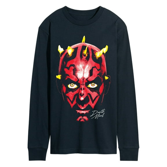 Star Wars - Darth Maul Face - Men's Long Sleeve Graphic T-Shirt